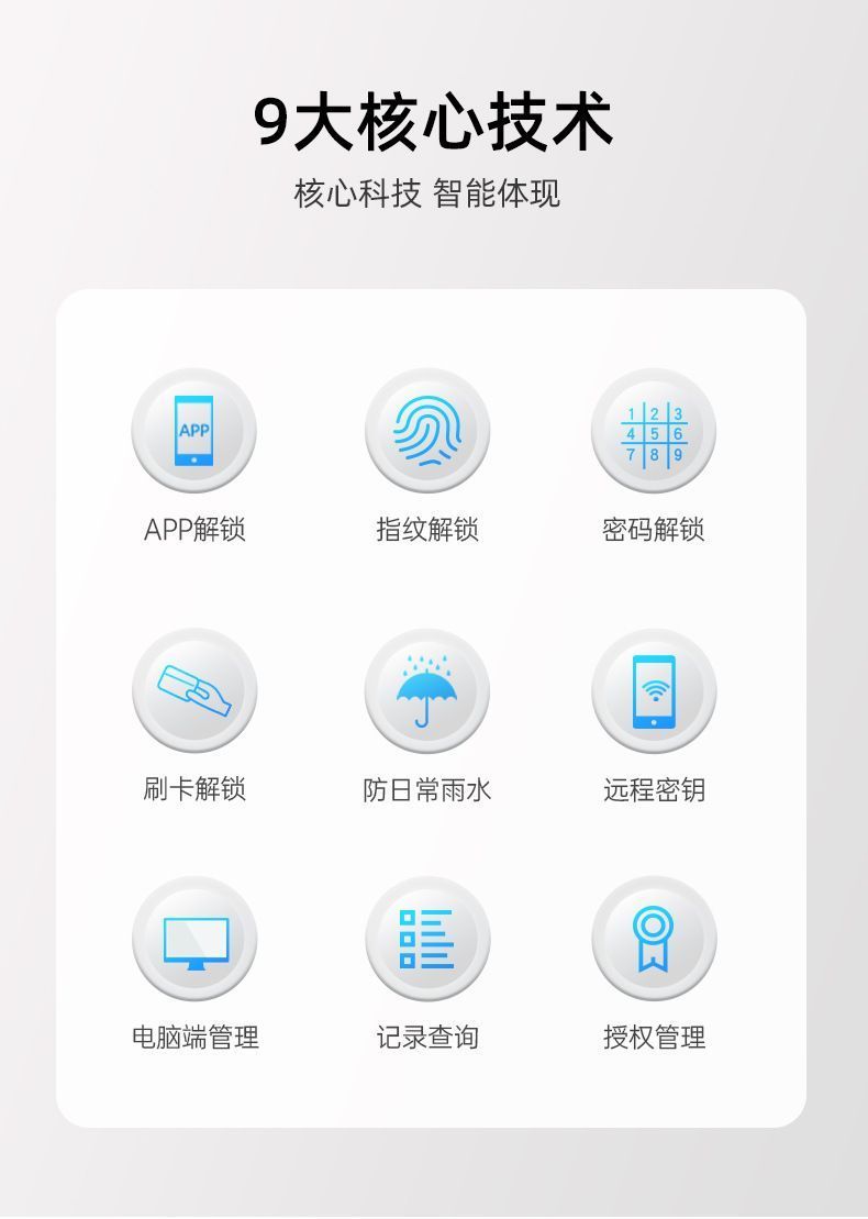 指纹电磁锁  智能物联门锁